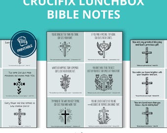 Christian Lunchbox Notes for Kids | Scripture Affirmations (PDF)