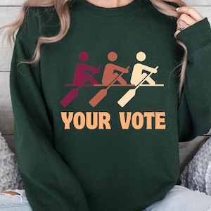 Roe Roe Roe Your Vote Shirt Voting T-Shirt 2024 Election Top Presidential Campaign Shirt Election Vote Women Rights Funny Election 2024 Tee