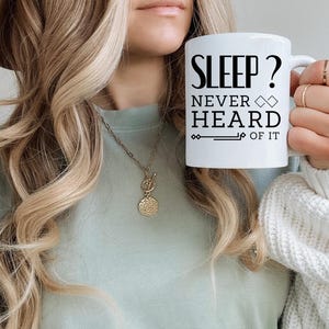 mug sleep coffee mug funny sleep gift for women birthday gift idea sleeping mug sleep technician mug no sleep nurse club mug coffee mug cute