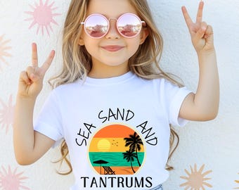 Toddler Beach Shirt: Sea, Sand, Tantrums - Summer Vacation Tee