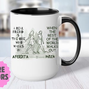 Personalized friendship mug best friend gift Custom coffee mug Friendship gift Bestie mug Long-distance friendship gift Custom name mug BFF