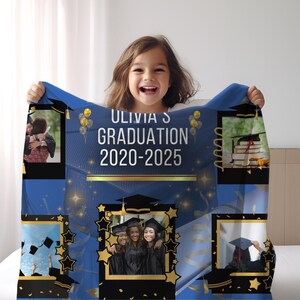 Graduation custom blanket with picture graduation gift for her throw blanket custom graduation gift for her high school graduation ornament