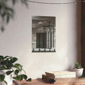 I-85 Silos South, Agricultural Photography Print, Colorado Agriculture