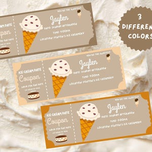 Ice Cream Date Coupon Template Canva Editable Etsy Ice Cream Date Coupon Template Canva Editable Etsy