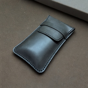 Watch Pouch Handsewing, Watch box for men, Best gift, gift for men, leather watch case, watch travel case handmade, moonpouch, father's day