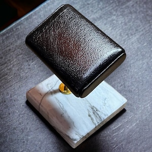 Watch stand, watch stand dark brown, watch box, watch stand marble, father's day gift,carrara marble,gift for him, watch box for men,
