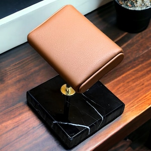 Watch holder, watch stand, watch box , Italian leather, watch stand marble, Watch Stand for men, watch stand unique, father's day gift