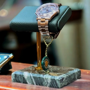 Watch holder, watch stand watch box , Italian leather, watch stand marble, Watch Stand for men, watch stand for women, father's day gift