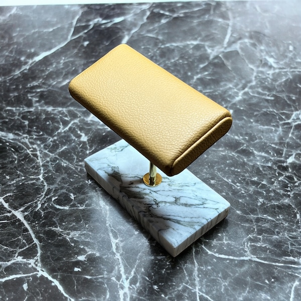 Podwójny stojak na zegarki, spersonalizowany stojak na zegarki z kolekcji Caramel, pudełko na zegarki, luksusowy stojak na zegarki, stojak na zegarki dla mężczyzn, prezent na rocznicę