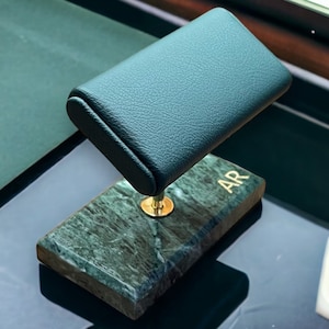 Father's day, Watch stand double, watch stand, watch box, luxury watch stand, Watch Stand for men, valentines day, Green marble watch stand