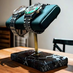 Watch stand double, watch stand, watch box, luxury watch stand, watch stand marble, Watch Stand for men, valentines day, father's day gift