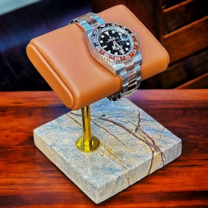 Watch stand, watch holder, watch box , Italian leather, watch stand marble, Watch Stand for men, watch stand for women, father's day gift