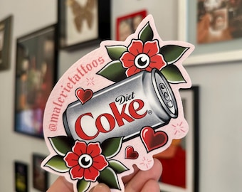 Diet Coke Vinyl Sticker