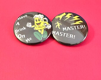 AC/DC and Metallica Inspired Pins