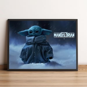 The Mandalorian Poster, TV-Serie Print, Wandkunst, Home Decor, Geschenk für TV-Serien-Fans #3