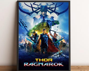 Thor Ragnarok Poster, Wall Art, Movie Print, Gift for Film Fans - Etsy