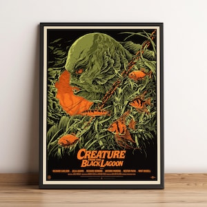 Creature from the Black Lagoon Poster, Movie Print, Wall Art, Home Decor, Gift for Film Fans