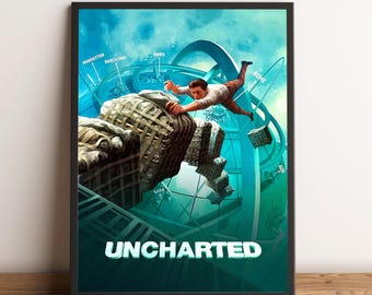 Uncharted Poster, Movie Print, Wall Art, Home Decor, Gift for Film Fans