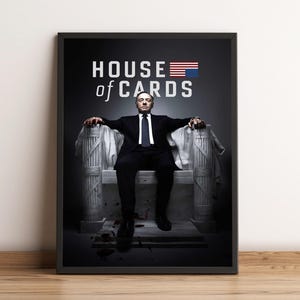 Póster de House of Cards, impresión de la serie de televisión, arte de pared, decoración del hogar, regalo para fanáticos de la serie de televisión