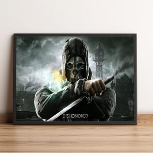 Dishonored Poster, Game Print, Wall Art, Home Decor, Gift for Gamers