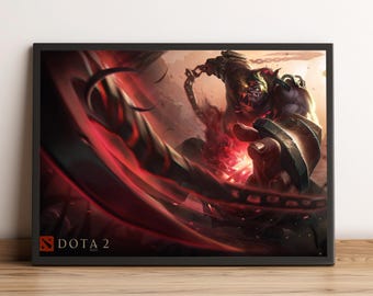 Poster Dota 2, stampa di gioco, arte murale, arredamento per la casa, regalo per giocatori n. 3
