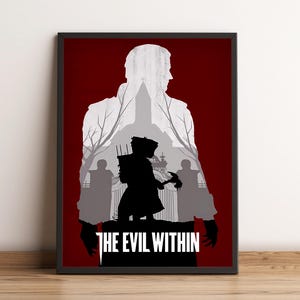 Pôster The Evil Within, impressão de jogo, arte de parede, decoração para casa, presente para jogadores