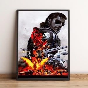 Metal Gear Solid Poster, Game Print, Wall Art, Home Decor, Gift for Gamers #2