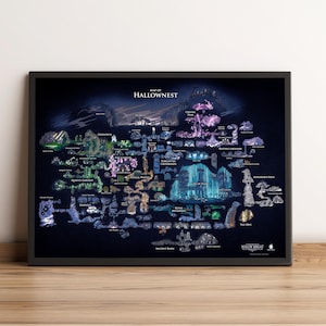 Kaart poster holle ridder, gameprint, kunst aan de muur, woondecoratie, cadeau voor gamers
