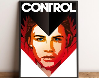 Control Poster, Game Print, Wall Art, Home Decor, Gift for Gamers