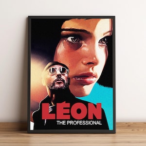 Leon the Professional Poster, Movie Print, Wall Art, Home Decor, Gift for Film Fans