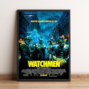 Watchmen Poster, Movie Print, Wall Art, Home Decor, Gift for Film Fans