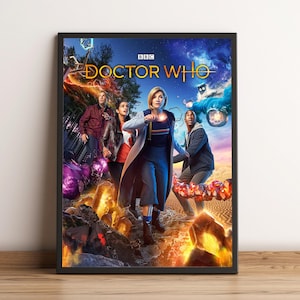 Doctor Who Poster, TV Series Print, Wall Art, Home Decor, Gift for TV Show Fans