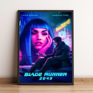 Blade Runner 2049 Poster, Movie Print, Wall Art, Home Decor, Gift for Film Fans