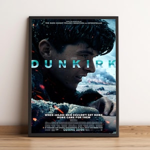 Dunkirk Poster, Movie Print, Wall Art, Home Decor, Gift for Film Fans