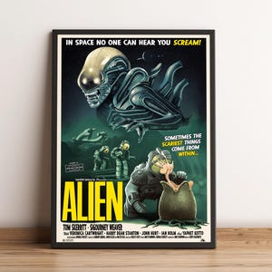 Alien Poster, Movie Print, Wall Art, Home Decor, Gift for Film Fans