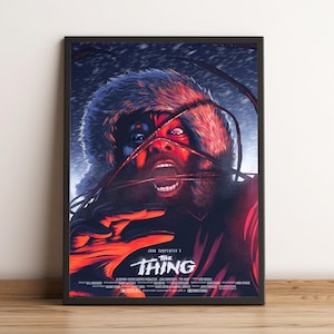 The Thing Poster, Movie Print, Wall Art, Home Decor, Gift for Film Fans