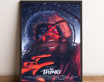 Póster de La cosa, impresión de película, arte de pared, decoración del hogar, regalo para fanáticos del cine