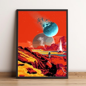 No Mans Sky Poster, Game Print, Wall Art, Home Decor, Gift for Gamers #2