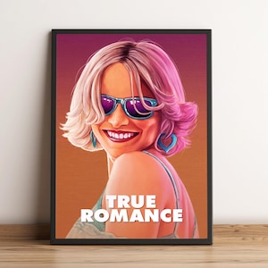 True Romance Poster, Movie Print, Wall Art, Home Decor, Gift for Film Fans
