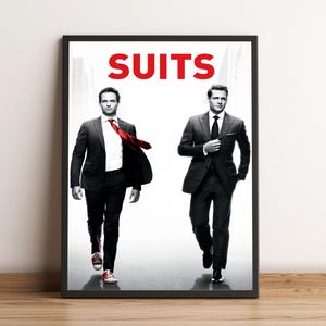 Suits Poster, TV Series Print, Wall Art, Home Decor, Gift for TV Show Fans