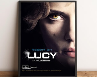 Lucy Poster, Movie Print, Wall Art, Home Decor, Gift for Film Fans