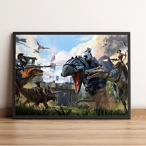 ARK Survival Evolved Poster, Game Print, Wall Art, Home Decor, Gift for Gamers