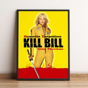 Kill Bill Poster, Movie Print, Wall Art, Home Decor, Gift for Film Fans