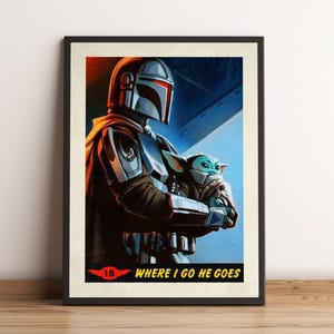 The Mandolorian Poster, TV Series Print, Wall Art, Home Decor, Gift for TV Show Fans