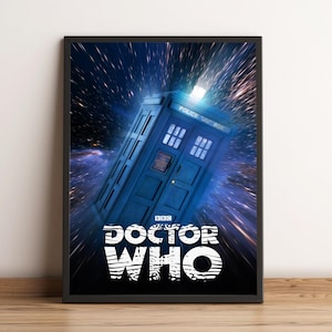 Doctor Who Poster, TV Series Print, Wall Art, Home Decor, Gift for TV Show Fans #2