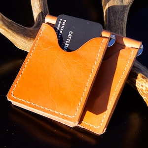 Handcrafted Bifold Money Clip Wallet | Genuine Leather, Slim Design, Durable & Stylish