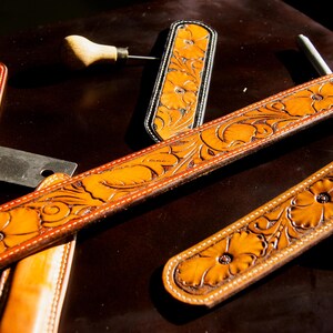 Handmade Tooled Leather Belt | Western Leather Belt