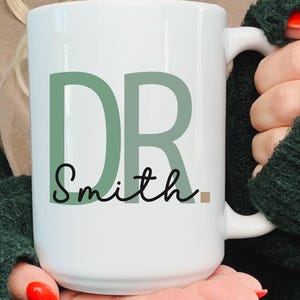 Personalized Doctor Mug, Custom Name Coffee Cup, OBGYN Gift, Med School Grad Mug, Future Doctor Loading, It's Dr Actually