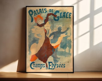 Jules Chéret Palais de Glace Ice Skating 1893