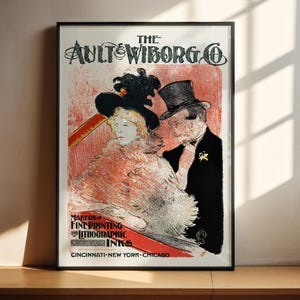 Au Concert Henry de Toulouse-Lautrec vintage french art nouveau poster print